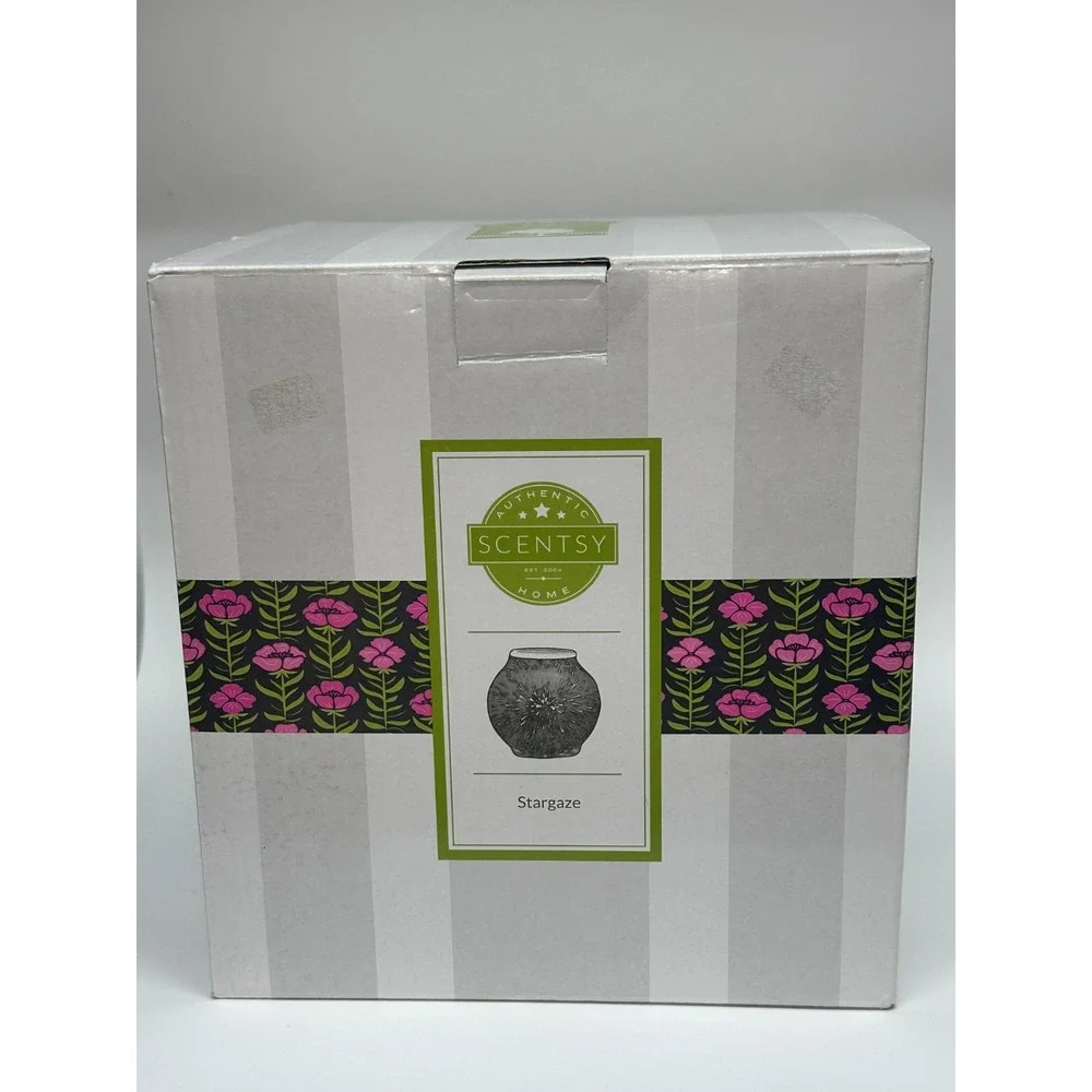 Scentsy Stargaze 3D Mercury Glass Full Size Wax Warmer Lamp Multicolor NIB